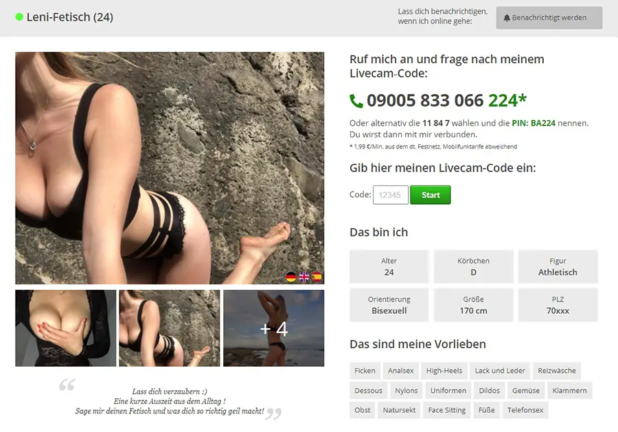 Girl Profil: Leni-Fetisch